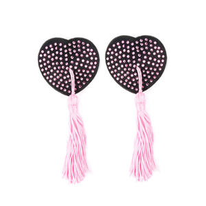 Cache-tétons sexy pour femmes, cache-tétons mini diamants en forme de cœur, cache-tétons fantaisie pour filles, opaque - Product Image 6