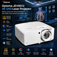 Projecteur laser 4K UHD Optoma JEV9012 avec technologie de décodage 4K, 4500 lumens, pour une lecture fluide et usage en centre médical