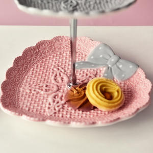 European-style Double-layer Cake <b>Plate</b> with a Ritualistic and Delicious Afternoon Tea Snack Candy <b>Plate</b> - Product Image 6