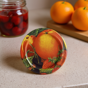 Twist Off Lid Fruit <b>Pasteurization</b> Resistant 63mm Pack Of 6 Disposable Lids - Product Image 3