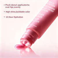 Meilleur gloss à lèvres teinté, essence repulpante, brillant à lèvres hydratant, teinte à lèvres en forme de donut pour femmes