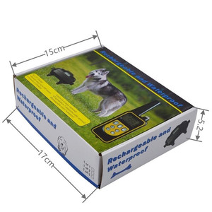 Collier de dressage de chien électrique rechargeable étanche contrôle des aboiements avec vibration de choc électronique et télécommande vocale - Product Image 6