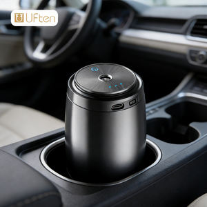 Diffuseur d'arômes pour <span class=keywords><strong>voiture</strong></span> gris foncé, utilisant un diffuseur de parfum ultrasonique, démarrage intelligent de la <span class=keywords><strong>voiture</strong></span>, pulvérisation intelligente, grande capacité de 65 ml d'huile essentielle - Product Image 1