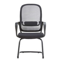Chaise de visiteur de bureau moderne en maille, chaise de formation pour le personnel, chaise de conférence pour les invités