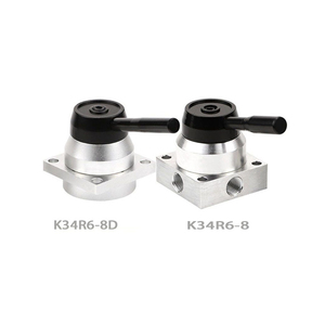 Válvulas de control direccional rotativas manuales neumáticas de <span class=keywords><strong>4</strong></span> vías y <span class=keywords><strong>3</strong></span> posiciones de 1/<span class=keywords><strong>4</strong></span> ", válvulas neumáticas manuales de 1/2/2", 1/2/2 - Product Image 3