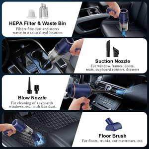 <strong>Car</strong> Accessories <strong>Car</strong> Handheld <strong>Vacuum</strong> Cleaner 2 in 1 <strong>Vacuum</strong> &amp; Blower <strong>Cordless</strong> with Working Lamp Portable Handheld <strong>Vacuum</strong> Cleaner - Product Image 5