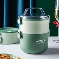 Bento zum Mitnehmen 306 Edelstahl Lunchbox Schule wieder verwendbares Schüler Mittagessen mit Lunchbox wärmer Heiz boxen