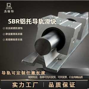 Riel de guía lineal SBR con bloque deslizante de aluminio, acero 45 de grado de precisión P para fabricación de máquinas herramienta - Product Image 5