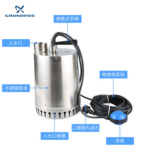 Pompe submersible en acier inoxydable Grundfos série AP 220V 18Th 13M pour drainage de sous-sol - Product Image 3