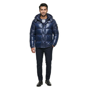 Veste d'hiver matelassée personnalisée pour homme, confortable, décontractée, à capuche, respirante - Product Image 1