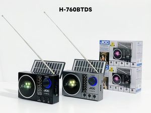 Radio <span class=keywords><strong>FM</strong></span> portátil de plástico JOC H-760BTDS con energía solar, altavoz inalámbrico, reproductor USB/TF y luz LED - Product Image 6