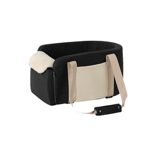 Juego de coche <span class=keywords><strong>para</strong></span> mascotas, soporte de viaje, cama elevadora, impermeable, pequeño, asiento <span class=keywords><strong>compartido</strong></span> <span class=keywords><strong>para</strong></span> mascotas, consola central con cinturón de seguridad - Product Image 5