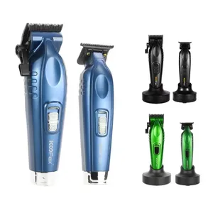 Accept OEM ODM Graphite Blade BLDC Motor Barber Trimmer Hair Cut Tool Electric Cordless 6800RPM Brushless Hair Clipper Set