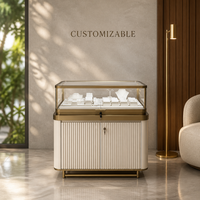 Vitrine de présentation de bijoux personnalisée avec éclairage LED pour bijouterie, horlogerie, centre commercial