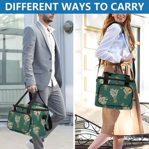 Hawaiian Custom Green Print Large Capacity Waterproof Insulated Cooler <b>Bags</b> Thermal Tote <b>Lunch</b> <b>Bag</b> for Women Men - Product Image 5