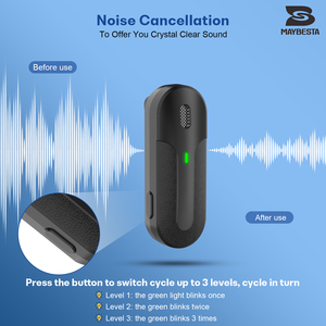MAYBESTA Microphone sans fil miniature à double cravate pour iPhone iPad - pour l'<span class=keywords><strong>enregistrement</strong></span> vidéo, les interviews, les podcasts <span class=keywords><strong>sur</strong></span> <span class=keywords><strong>Youtube</strong></span> - Product Image 3