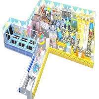 Équipement de terrain de jeux intérieur pour enfants Naughty Castle Fun, en aluminium, usage commercial, grande structure de jeux complète, fabricant