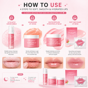 Produits de soin de la peau coréens de luxe en marque privée, soin adoucissant et hydratant pour les lèvres, améliore le teint, coffret de soin pour les lèvres - Product Image 4