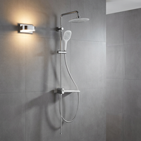 Système de douche moderne pour lavabos de salle de bain d'hôtel, montage mural, installation facile, séparateur d'eau en plastique, trois fonctions