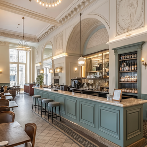Chaises de restaurant élégantes, meubles en bois modernes pour la cuisine, la salle à manger et le salon pour les projets de café et de bar - Product Image 1