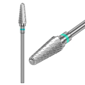 Brocas de carbeto de tungstênio para unhas, acessório profissional de segurança para limpeza de unhas, 6.2mm, para remoção de rebarbas e rebarbas, acessórios para brocas