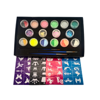 Palette de Maquillage en Silicone de Haute Qualité, Kit de Peinture Coloré pour Adultes, Ombres à Paupières Uniques, Peinture Aquarelle Portable pour l'Art Corporel