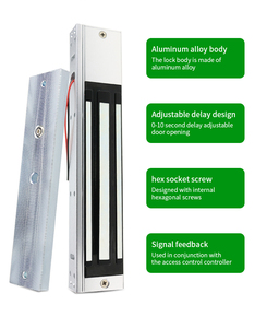 ANDUDU Maglock 12V 280kg Serrures électromagnétiques pour portes, étanches, contrôle d'accès, serrures magnétiques pour portes en bois, aluminium, alliage d'acier - Product Image 3