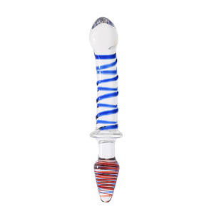 Fabrik handgemachte lustige transparente Kristall Sexspielzeug Glas <span class=keywords><strong>Dildo</strong></span> Frauen <span class=keywords><strong>Anal</strong></span> Plugs - Product Image 4