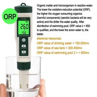 Moniteur de qualité de l'eau HEDAO JQ006, haute précision, 10 en 1, pH-mètre portable, TDS, ORP-mètre pour piscines