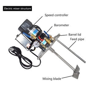 विनिर्माण संयंत्रों और खेतों के लिए मोटर स्वचालित मिश्रण के साथ <span class=keywords><strong>10l</strong></span> 304 स्टेनलेस स्टील कैनिस्टर टैंक की आपूर्ति - Product Image 3
