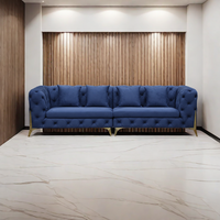 Sofá Royal Chesterfield, muebles de origen turco, todos los tamaños, diseño de cuero, tela de terciopelo, tela personalizada 3 2 1, esquina de asiento