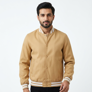 Vestes de baseball pour équipes de lycée, sur mesure, de qualité supérieure, avec coutures soignées, à prix abordable, pour hommes et enfants, style Letterman et Varsity. - Product Image 1