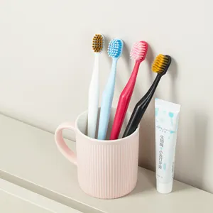 New Design Customized Efficiency Soft Hard Bristle Plastic Adult Toothbrush With Toothpaste