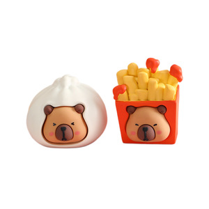 Capybara Refrigerator Magnets Resin 3D Cartoon Animal Shape Decorative Home Sticker Fridge Decoration - Product Image 5