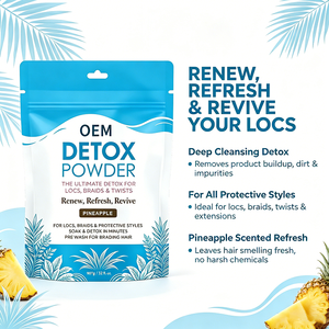 Poudre détox pour locs, tresses et twists, pré-lavage, parfum ananas, 907g - Product Image 2