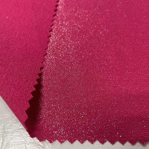 Nuovo design all'ingrosso tessuto bianco dorato <span class=keywords><strong>crepe</strong></span> tinto di lusso lamina d'oro 100% poliestere tessuto per il vestito - Product Image 2