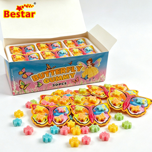 BESTAR Venta Directa <span class=keywords><strong>de</strong></span> Fábrica, <span class=keywords><strong>Dulces</strong></span> Masticables <span class=keywords><strong>de</strong></span> Goma con Sabores Mixtos <span class=keywords><strong>de</strong></span> Frutas Multicolores, Mini Mariposas, Bolsa <span class=keywords><strong>de</strong></span> Golosinas Suaves para Niños - Product Image 1