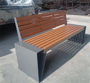 <span class=keywords><strong>Banc</strong></span> de jardin public urbain <span class=keywords><strong>en</strong></span> <span class=keywords><strong>bois</strong></span> et acier pour parcs municipaux extérieurs, <span class=keywords><strong>avec</strong></span> <span class=keywords><strong>dossier</strong></span> - Product Image 6