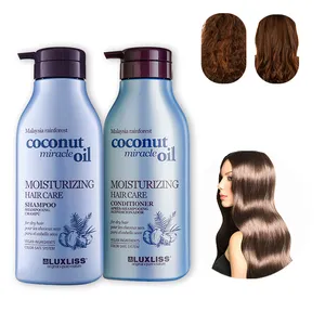 Hidratante de óleo de coco tropical, shampoo para cuidados com o cabelo