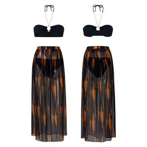 OUTPACE - Bikinis Florales al por Mayor para Mujer, Trajes de Baño Deportivos a Prueba de Periodo, Disponibles en Estilos con Estampado a Rayas y Cuadros, con Efecto Push-Up - Product Image 6