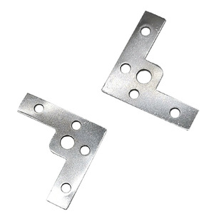 Support d'angle à cinq trous en acier inoxydable à angle fixe pour support de cadre métallique - Product Image 4