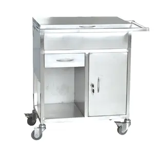 YKK009 high quality 304 stainless steel medical trolley,Treatment cart Medical Equipment Stainless Steel Medicine-change Trolle