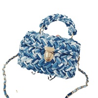 Kit de Material PU para Hacer Bolsos Cruzados de Moda Hechos a Mano, Cierre Abierto, Forro de Poliéster, Correa de Cadena, Otoño, Alta Calidad, Hyuna's