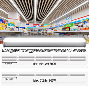 Barre <span class=keywords><strong>LED</strong></span> connectable Lonyung 4FT 36W blanc naturel en aluminium avec tube <span class=keywords><strong>T5</strong></span> intégré pour supermarché et entrepôt - Product Image 2