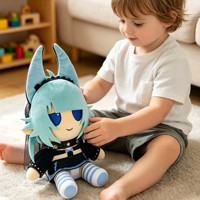 Peluche personnalisée de personnage d'anime pour fille, tenue sur mesure, collection pour fans, jouet en peluche, marchandise de cosplay, cadeau en coton PP