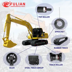 10 tonnes EC240 PC30 EX120-5 Excavatrice VIO 35 PC78 D5B SK60 PC400 SH200 E180 Bulldozer Track Roller Rouleaux inférieurs