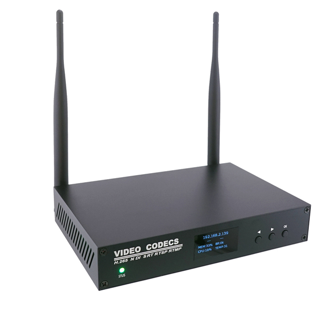 ENCSH V2 4K Decoder SRT NDI GB28181 SDI HD Encoder H.265/H.264 MJPEG RTSP RTMP HTTP HLS Video Encoder