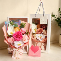 Calla-Lilie Phalaenopsis Rosen-Seifenblume Fensterblick-Handseife Handgemacht Direkt Bezogen Luxuriöse Geschenkbox zum Muttertag