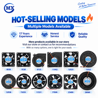 Ventilateurs axiaux DC en plastique 50*50*20mm 5V 12V 24V 7000 tr/min IP68 étanches silencieux à faible tension de démarrage