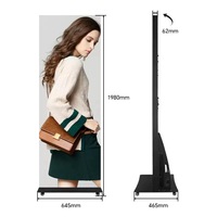 Pantalla LED Publicitaria Portátil P1.25 P1.86 P2.5, Plegable e Inteligente, para Interior y Exterior